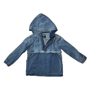 Genuine Kids by Osh Kosh Kids Denim Hooded 3/4-Zip Shirt